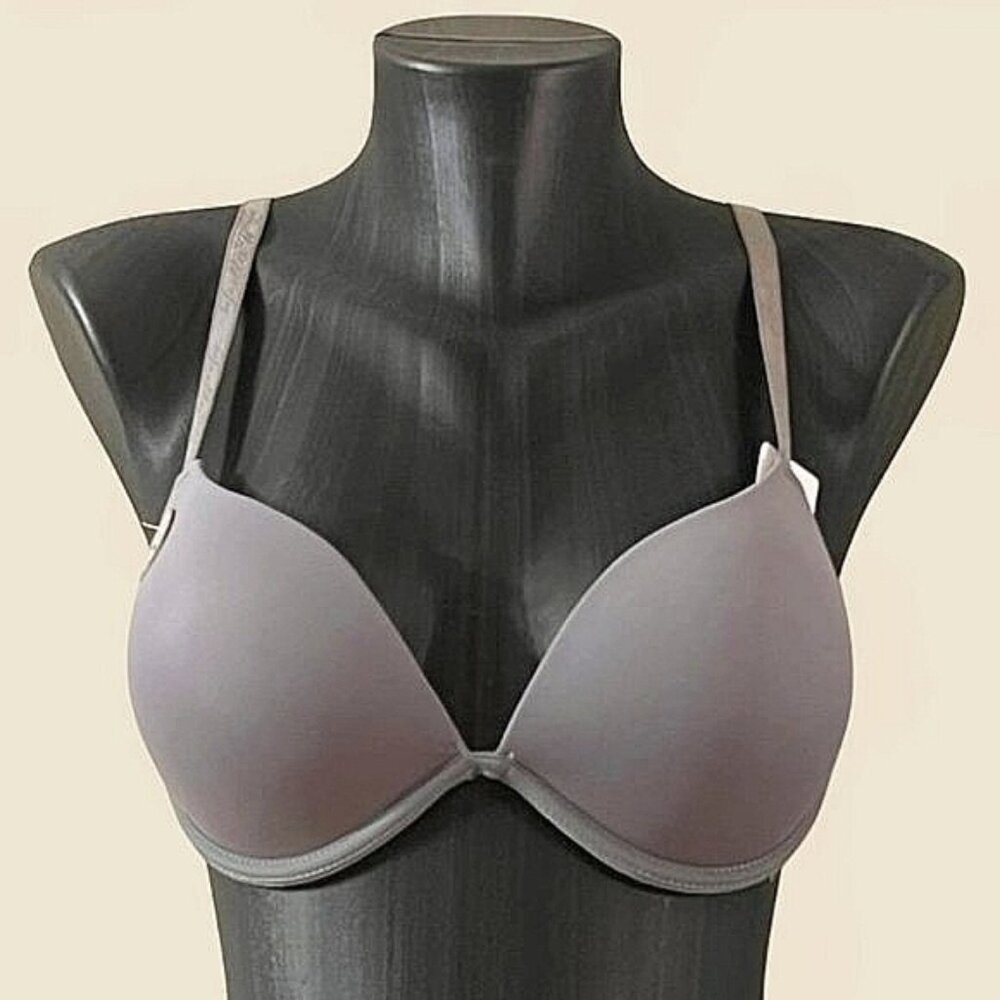 Gray Push Up Bra
